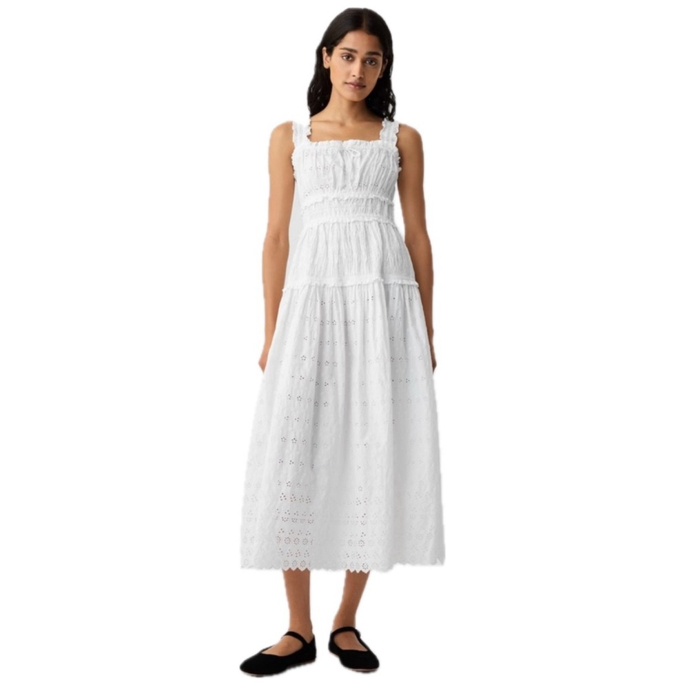 NWOT GAP X DOEN “Eyelet Lace Midi Dress”